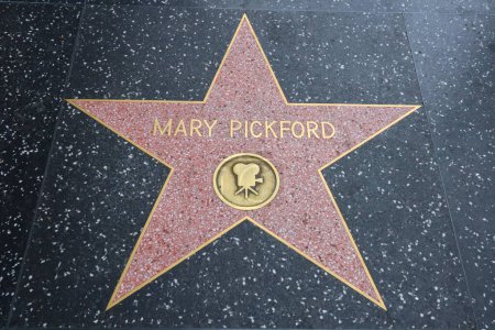 Photo for Hollywood (Los Angeles), California  May 29, 2023: Star of Mary Pickford on Hollywood Walk of Fame, Hollywood Boulevard - Royalty Free Image