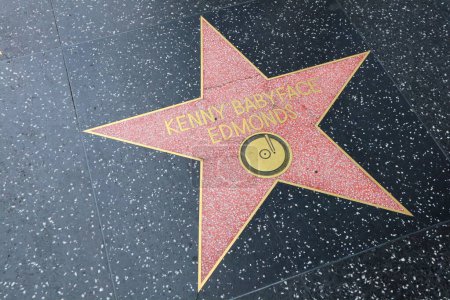 Foto de Hollywood (Los Ángeles), California Mayo 29, 2023: Star of Kenny Babyface Edmonds on Hollywood Walk of Fame, Hollywood Boulevard - Imagen libre de derechos