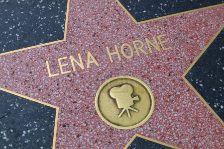 Photo for Hollywood (Los Angeles), California  May 29, 2023: Star of Lena Horne on Hollywood Walk of Fame, Hollywood Boulevard - Royalty Free Image