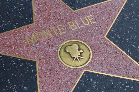 Téléchargez les photos : Hollywood (Los Angeles), Californie 29 mai 2023 : Star of Monte Blue sur Hollywood Walk of Fame, Hollywood Boulevard - en image libre de droit