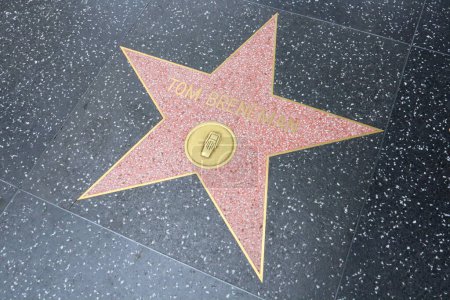 Foto de Hollywood (Los Ángeles), California Mayo 29, 2023: Estrella de Tom Breneman en Hollywood Walk of Fame, Hollywood Boulevard - Imagen libre de derechos