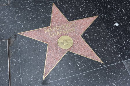 Foto de Hollywood (Los Ángeles), California 29 de mayo de 2023: Estrella de Marguerite Chapman en Hollywood Walk of Fame, Hollywood Boulevard - Imagen libre de derechos