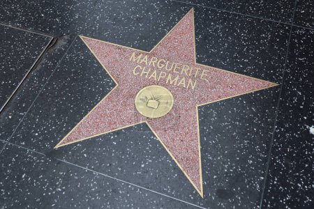 Téléchargez les photos : Hollywood (Los Angeles), Californie 29 mai 2023 : Étoile de Marguerite Chapman sur Hollywood Walk of Fame, Hollywood Boulevard - en image libre de droit