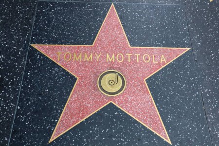 Photo for Hollywood (Los Angeles), California  May 29, 2023: Star of Tommy Mottola on Hollywood Walk of Fame, Hollywood Boulevard - Royalty Free Image
