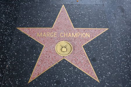 Foto de Hollywood (Los Ángeles), California Mayo 29, 2023: Star of Marge Champion on Hollywood Walk of Fame, Hollywood Boulevard - Imagen libre de derechos