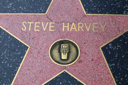 Photo for Hollywood (Los Angeles), California  May 29, 2023: Star of Steve Harvey on Hollywood Walk of Fame, Hollywood Boulevard - Royalty Free Image