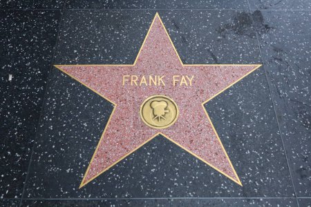 Photo for Hollywood (Los Angeles), California  May 29, 2023: Star of Frank Fay on Hollywood Walk of Fame, Hollywood Boulevard - Royalty Free Image