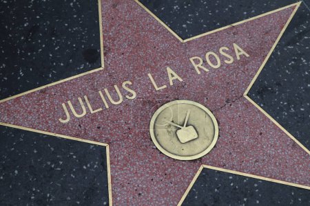 Photo for Hollywood (Los Angeles), California  May 29, 2023: Star of Julius La Rosa on Hollywood Walk of Fame, Hollywood Boulevard - Royalty Free Image