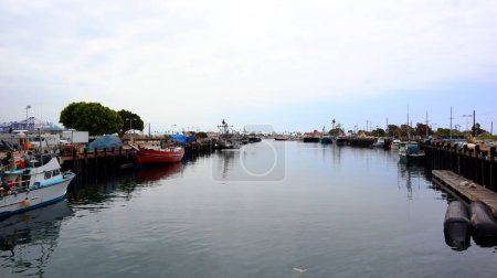 Photo for San Pedro (Los Angeles) California  June 2, 2023: detail view of Fishing Port in San Pedro, the Los Angeles Harbor - Royalty Free Image