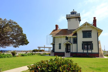 Foto de San Pedro (Los Ángeles), California: Point Fermin Lighthouse, Distrito de San Pedro, Puerto de Los Ángeles - Imagen libre de derechos