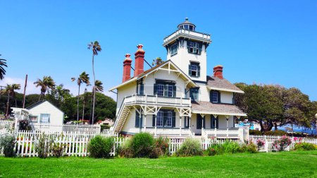 Photo for San Pedro (Los Angeles), California: Point Fermin Lighthouse, San Pedro district, Port of Los Angeles - Royalty Free Image