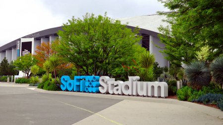 Photo for Inglewood (Los Angeles), California  June 10, 2023: SoFi Stadium, Sports and Entertainment indoor Stadium located at 1001 Stadium Dr, Inglewood - Royalty Free Image