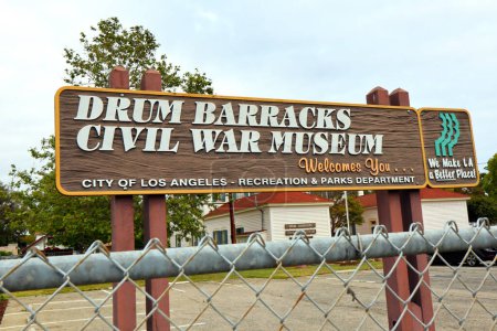 Photo for Los Angeles, California  June 5, 2023: Drum Barracks Civil War Museum, 1862-1871 U.S. Army Headquarters for Southern California and Arizona Territory - Royalty Free Image