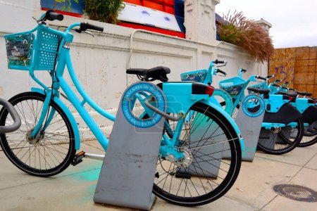Photo for Long Beach, California  June 5, 2023: Long Beach Bike Share - Royalty Free Image
