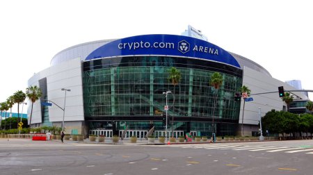 Téléchargez les photos : Los Angeles, Californie 8 Juin 2023 : crypto.com Arena (connu sous le nom de Staples Center), indoor Sports and entertainment center in Downtown Los Angeles - en image libre de droit