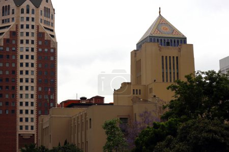 Photo for Los Angeles, California  June 15, 2023: view of LOS ANGELES Public Library - Central Library at 630 W. 5th Street, Los Angeles - Royalty Free Image