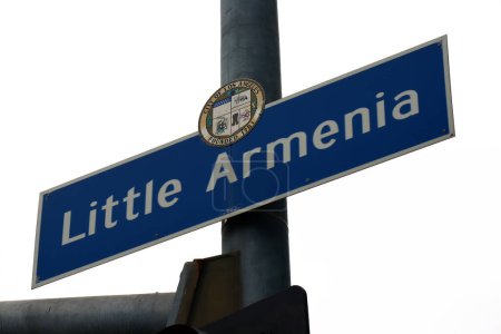 Foto de Los Ángeles, California - 16 de junio de 2023: LITTLE ARMENIA un barrio ubicado en el centro de Los Ángeles, al este de Hollywood - Imagen libre de derechos