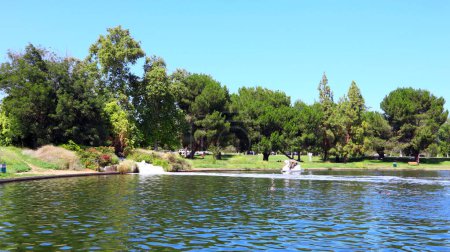 Photo for Los Angeles, California: Lake Balboa - Anthony C. Beilenson Park at 6300 Balboa Blvd, Van Nuys (Los Angeles), California - Royalty Free Image