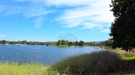 Téléchargez les photos : Los Angeles, Californie : Lac Balboa Anthony C. Beilenson Park au 6300 Balboa Blvd, Van Nuys (Los Angeles), Californie - en image libre de droit