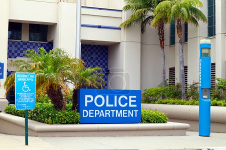 Photo for Beverly Hills, California  July 3, 2023: BEVERLY HILLS Police Department 464 N Rexford Dr, Beverly Hills - Royalty Free Image