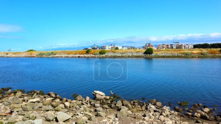 Téléchargez les photos : Marina del Rey (Los Angeles), Californie : vue sur BALLONA CREEK un ruisseau canalisé - en image libre de droit