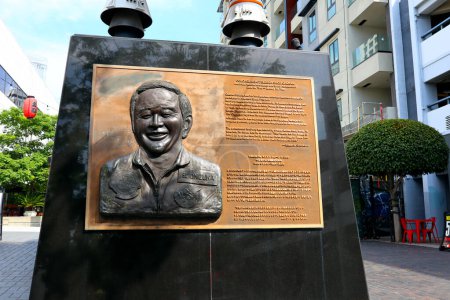 Foto de Los Ángeles, California 22 de septiembre de 2023: Astronauta Ellison S. Onizuka Memorial at Astronaut Ellison S. Onizuka St, Little Tokyo, Los Angeles - Imagen libre de derechos