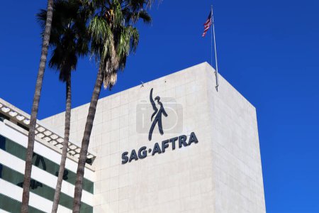 Photo for Los Angeles, California  September 24, 2023: SAG-AFTRA Screen Actors GuildAmerican Federation of Television and Radio Artists located at 5757 Wilshire Boulevard, Los Angeles - Royalty Free Image