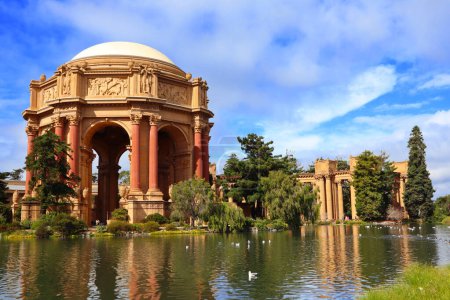 Photo for San Francisco, California  October 21, 2023: Detail of the Palace of Fine Arts - Royalty Free Image
