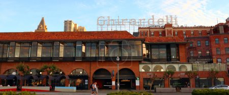 Photo for San Francisco, California  October 21, 2023: Ghirardelli Chocolate Company at Ghirardelli Square. Ghirardelli is an American confectioner owned by Lindt and Sprungli - Royalty Free Image