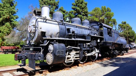 Foto de Los Angeles, California  October 3, 2023: TRAVEL TOWN MUSEUM, railway museum dedicated of history of railroad transportation in the western United States from 1880 to the 1930s located at 5200 Zoo Dr - Imagen libre de derechos