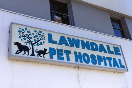 Foto de Lawndale, California 8 de octubre de 2023: HOSPITAL DE PET LAWNDALE en 14700 Hawthorne Blvd, Lawndale - Imagen libre de derechos