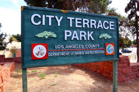 Foto de Los Ángeles, California 13 de octubre de 2023: City Terrace Park se encuentra en 1126 N Hazard Ave, Los Ángeles - Imagen libre de derechos