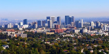 Tagesansicht der Westwood-Wolkenkratzer in Los Angeles, Kalifornien