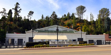 Photo for Los Angeles, California - December 11, 2023: The Greek theatre amphitheatre located in Griffith Park at 2700 N. Vermont Avenue, Los Angeles - Royalty Free Image