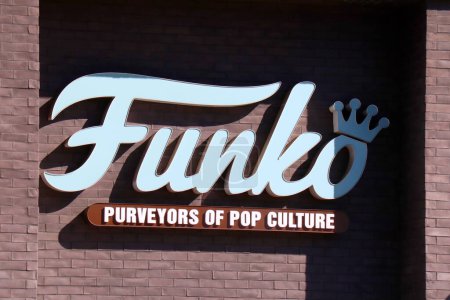 Photo for Hollywood, California - October 5, 2023: FUNKO Hollywood Store at 6201 Hollywood Blvd, Los Angeles. Funko is an American company that collectibles manufactures, known for its licensed vinyl figurines - Royalty Free Image