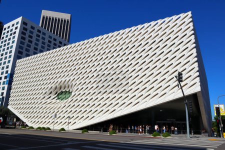 Photo for Los Angeles, California - October 7, 2023: THE BROAD Museum located at 221 S Grand Ave, Los Angeles - Royalty Free Image