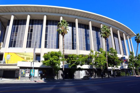 Photo for Los Angeles, California - October 7, 2023: The Music Center, Dorothy Chandler Pavilion, LA Opera located at 135 N Grand Ave, Los Angeles - Royalty Free Image