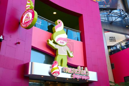 Photo for Universal City, Hollywood, California - October 3, 2023: Menchie's Frozen Yogurt. The yogurt your way, where you can choose the flavors and toppings on CityWalk at Universal Studios Hollywood - Royalty Free Image