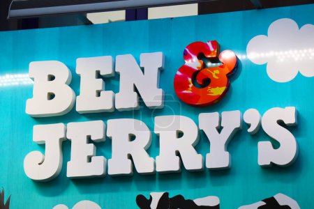 Photo for Universal City, Hollywood, California - October 3, 2023: BEN and JERRY'S American company of manufactures ice cream, frozen yogurt, and sorbet - Royalty Free Image