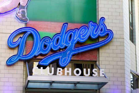 Photo for Universal City, Hollywood, California - October 3, 2023: Los Angeles DODGERS Clubhouse Store on CityWalk at Universal Studios Hollywood - Royalty Free Image