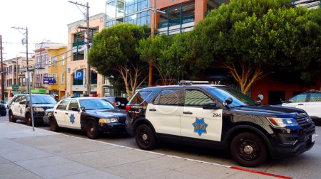 Photo for San Francisco, California - October 25, 2023: SFPD San Francisco Police Department Car - Royalty Free Image