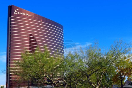 Foto de Las Vegas, Nevada - 7 de diciembre de 2023: Encore At Wynn Las Vegas, hotel de lujo ubicado en 3121 S Las Vegas Blvd, Las Vegas, NV - Imagen libre de derechos