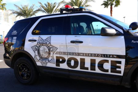 Téléchargez les photos : Las Vegas, Nevada - 7 Décembre 2023 : Las Vegas, Nevada : Las Vegas Metropolitan Police Department car - en image libre de droit