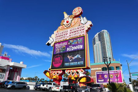 Photo for Las Vegas, Nevada - 7 December 2023: Las Vegas, Nevada: Circus Circus Hotel located at 2880 S Las Vegas Blvd, Las Vegas, NV - Royalty Free Image