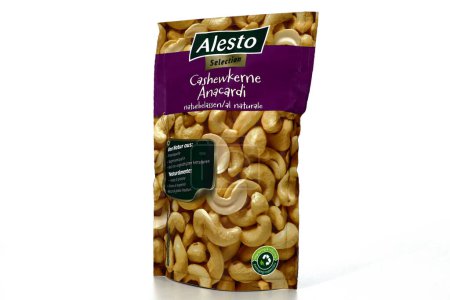 Photo for Rome, Italy - February 14, 2024: Alesto Cashew Nuts bag sold by LIDL Supermarket chain - Royalty Free Image