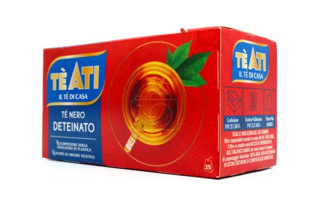 Photo for Rome, Italy - February 17, 2024: TE' ATI Decaffeinated Black Tea. TE' ATI is a Brand of Unilever - Royalty Free Image