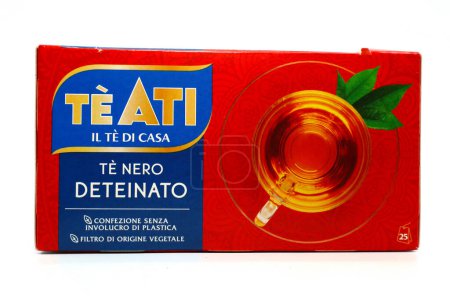Téléchargez les photos : Rome, Italie - 17 février 2024 : TE 'ATI Thé noir décaféiné. TE 'ATI est une marque d'Unilever - en image libre de droit
