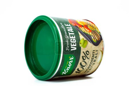 Foto de Roma, Italia - 17 de febrero de 2024: KNORR Vegetable Stock Granules. Knorr es una marca de Unilever - Imagen libre de derechos