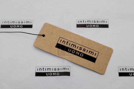 Foto de Rome, Italy - April 9, 2024: Intimissimi men. Intimissimi is an Italian clothing label which specializes in lingerie, briefs, t-shirt, and pyjamas - Imagen libre de derechos