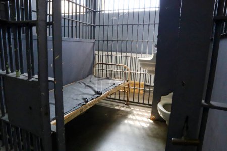 Foto de Los Ángeles, California - 5 de mayo de 2024; Prisión Penitenciaria, vista dentro de una celda - Imagen libre de derechos